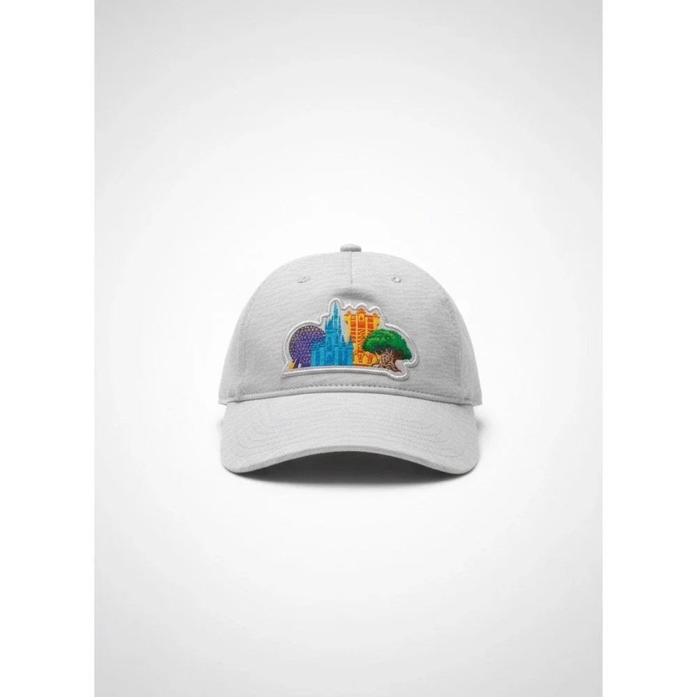 WALT DISNEY WORLD/4 PARKS ICONS/ADULT BASEBALL ADJUSTABLE CAP/NWT/